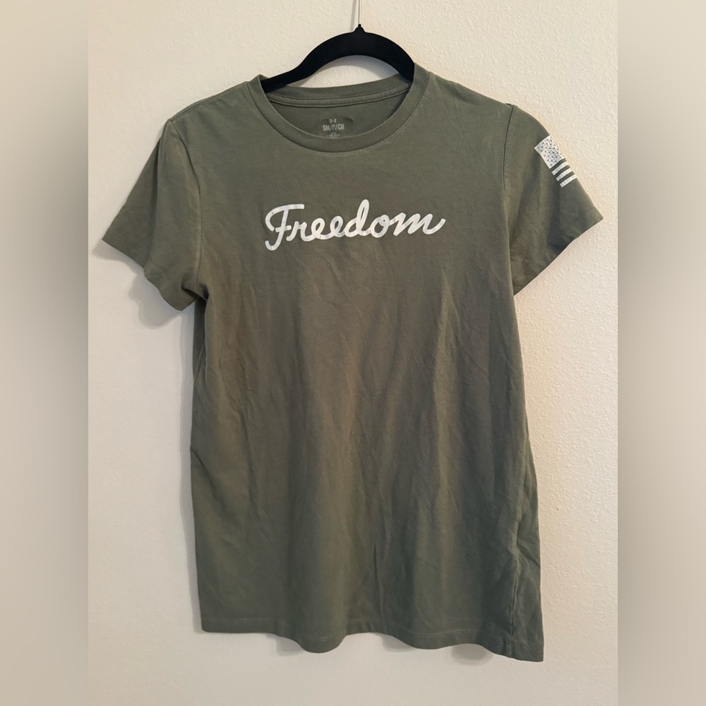 Under Armour Green Fitted Short Sleeve Tee